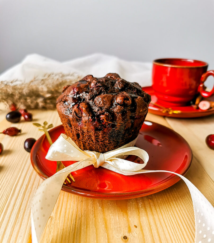 Jednoporcjowa, intensywnie czekoladowa muffinka