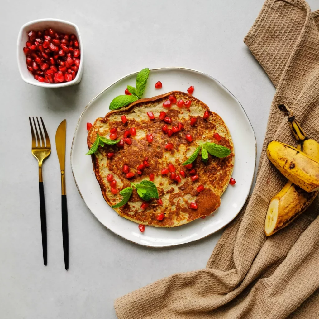 Puszysty omlet bananowy