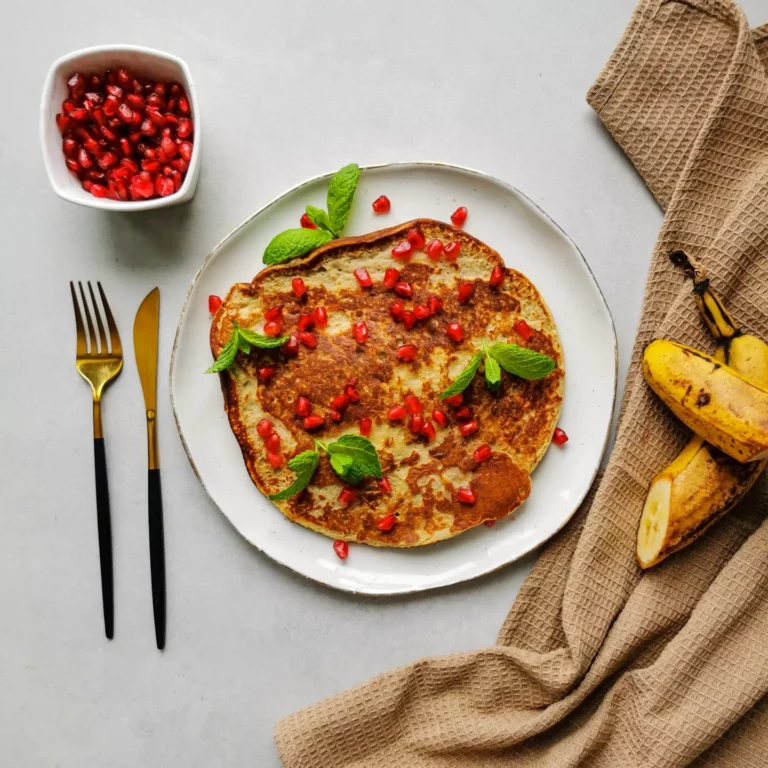 Puszysty omlet bananowy